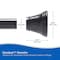 Kenney Mfg Twist & Fit No Tools Gloria Decorative Tension Shower Curtain Rod, 42-72in, Black KN909C/5HUS - alternate 8